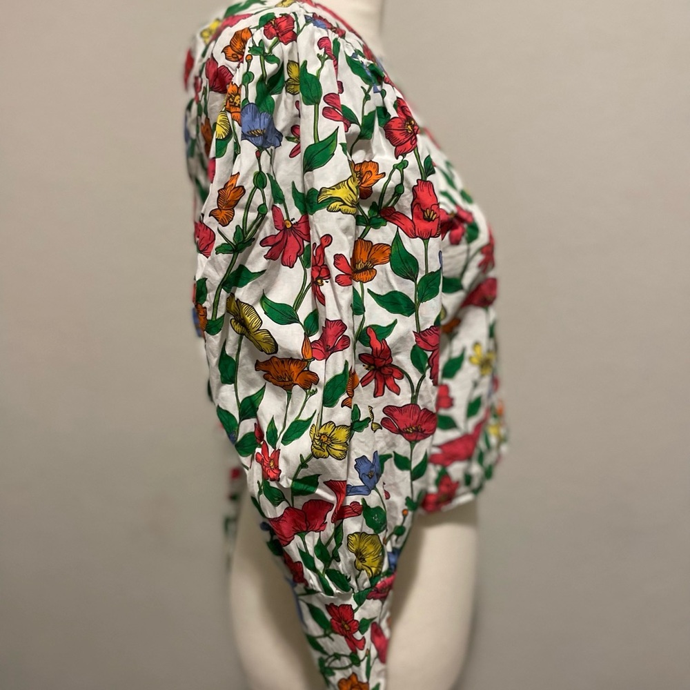 ZARA Flower Pattern Top - Picture 7 of 8